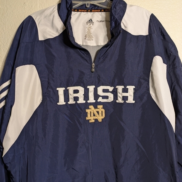 Adidas Navy Blue Irish Jacket Clima Proof Pre-owned Size Xl - Picture 3 of 7